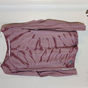 Bloom Long sleeve Purple Tie-dye Shirt